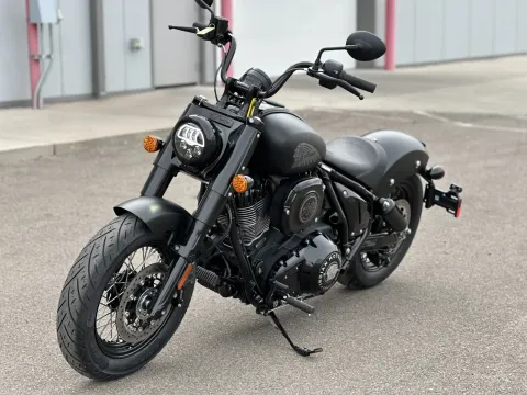 Another view of 2025 Indian Motorcycle Chief® Bobber Dark Horse® Black Smoke for sale in Pueblo West, CO at Strictly Powersports