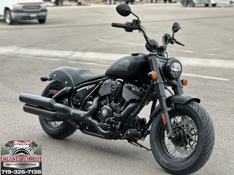 Black 2025 Indian Motorcycle Chief® Bobber Dark Horse® Black Smoke for sale in Pueblo West, CO