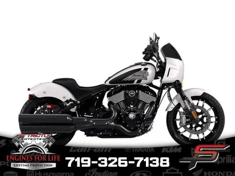 White 2025 Indian Motorcycle Sport Chief Ghost White Metallic Smoke for sale in Pueblo West, CO