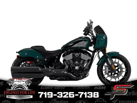 Green 2025 Indian Motorcycle Sport Chief Cascade Green Metallic for sale in Pueblo West, CO