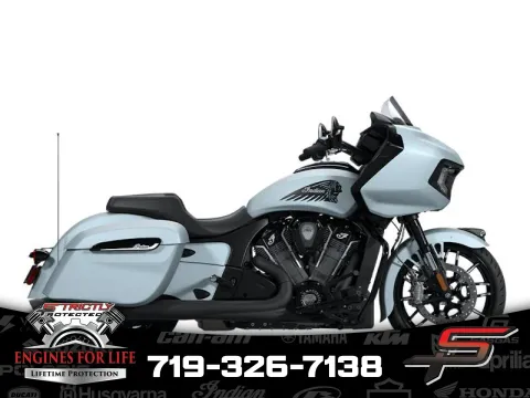 Silver 2025 Indian Motorcycle Challenger® Dark Horse® Frost Silver Smoke for sale in Pueblo West, CO