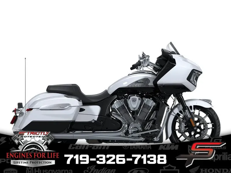 2025 Indian Motorcycle Challenger® Limited 112 w/PowerBand Audio Ghost White Metallic with Black M Ghost White Metallic with Black Metallic for sale in Pueblo West, CO