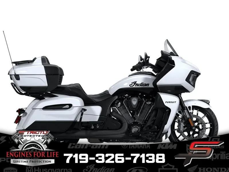 2025 Indian Motorcycle Pursuit® Dark Horse® Ghost White Metallic with Black Vivid for sale in Pueblo West, CO