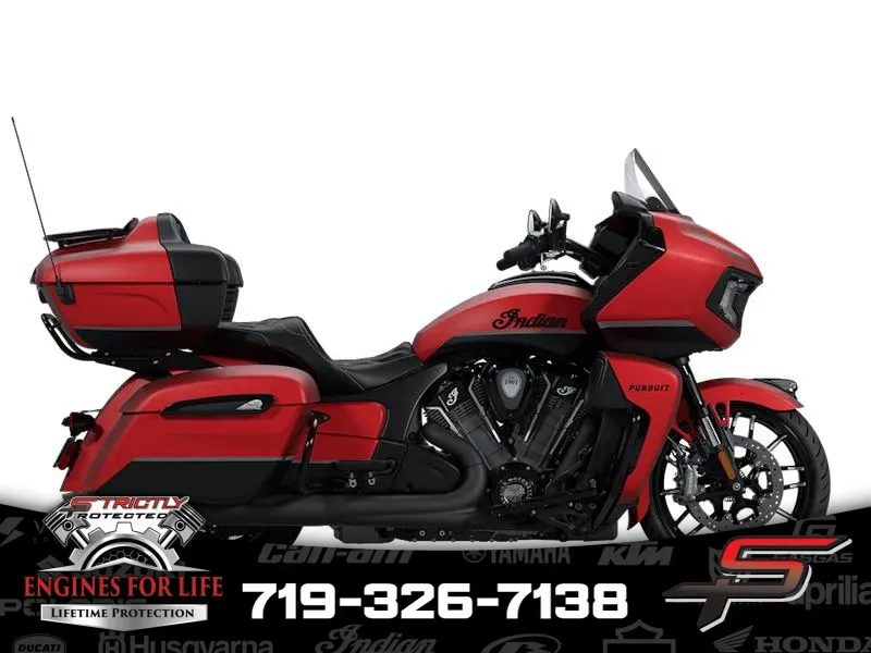 2025 Indian Motorcycle Pursuit® Dark Horse® Sunset Red Smoke with Black Smoke for sale in Pueblo West, CO