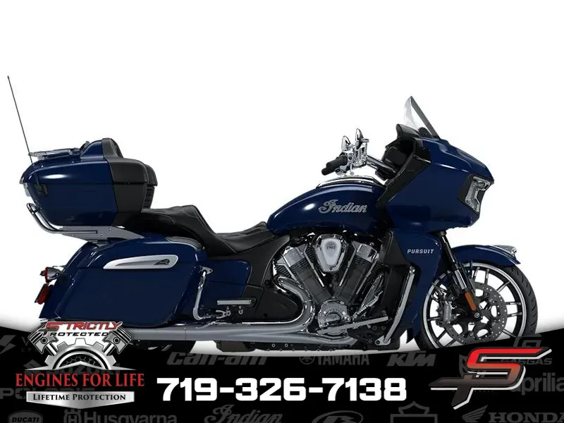 2025 Indian Motorcycle Pursuit® Limited w/PowerBand Audio Springfield Blue for sale in Pueblo West, CO