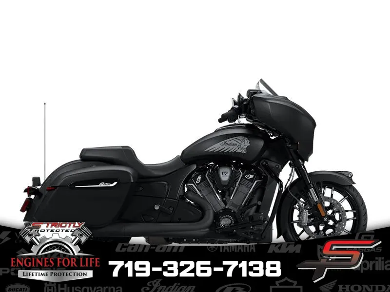 2025 Indian Motorcycle Chieftain® PowerPlus Dark Horse® 112 Black Smoke for sale in Pueblo West, CO