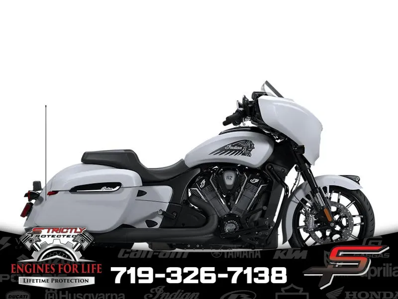 2025 Indian Motorcycle Chieftain® PowerPlus Dark Horse® 112 Ghost White Metallic Smoke for sale in Pueblo West, CO
