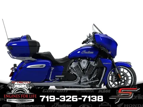 Blue 2025 Indian Motorcycle Roadmaster® PowerPlus Limited Spirit Blue Metallic for sale in Pueblo West, CO