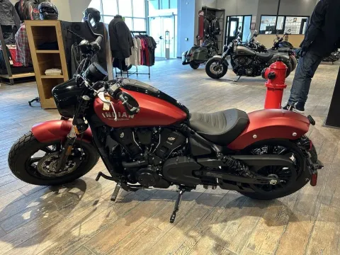 More photos of 2025 Indian Motorcycle Scout® Bobber Limited +Tech Sunset Red Smoke at Strictly Powersports, CO
