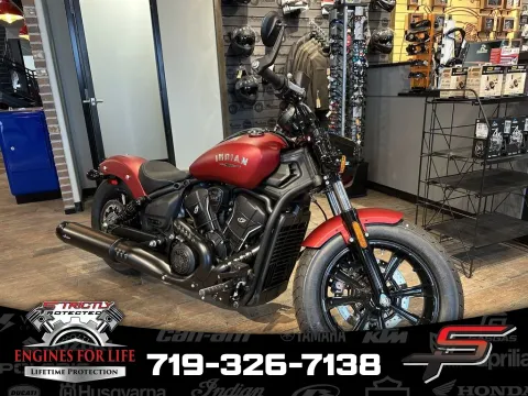 Red 2025 Indian Motorcycle Scout® Bobber Limited +Tech Sunset Red Smoke for sale in Pueblo West, CO