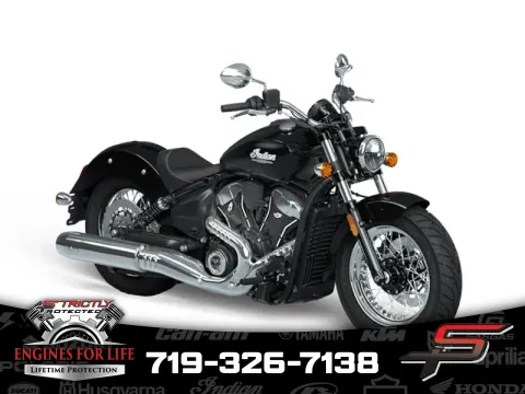 Black 2025 Indian Motorcycle Scout® Classic Black Metallic for sale in Pueblo West, CO