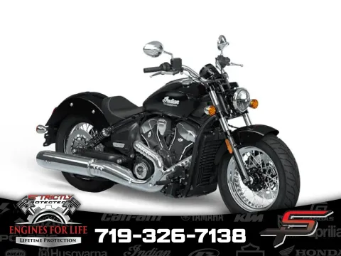 Black 2025 Indian Motorcycle Scout® Classic Limited +Tech Black Metallic for sale in Pueblo West, CO