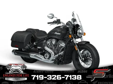 Black 2025 Indian Motorcycle Super Scout® Black Smoke with Graphics for sale in Pueblo West, CO