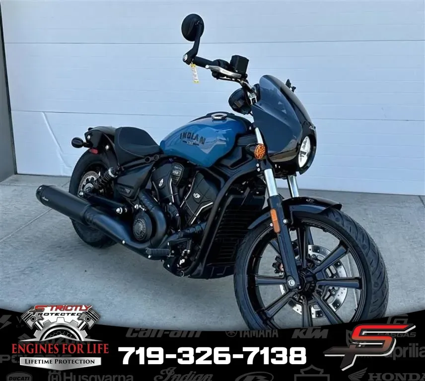 Blue 2025 Indian Motorcycle Sport Scout® Limited Storm Blue for sale in Pueblo West, CO
