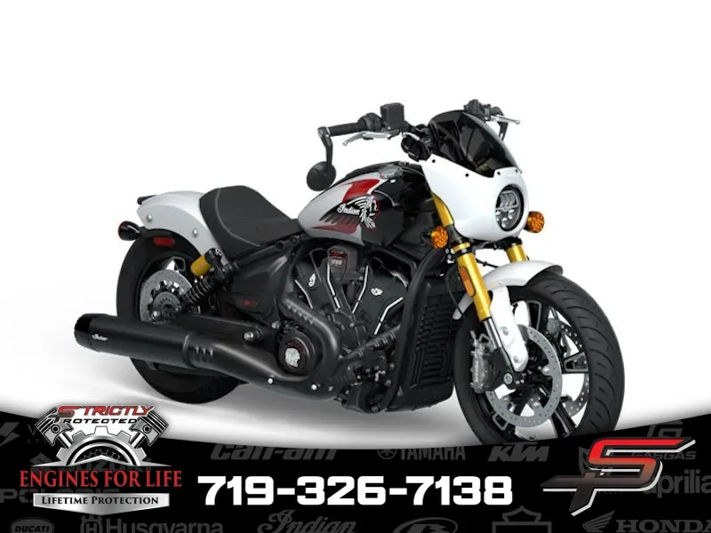 2025 Indian Motorcycle 101 Scout® Ghost White Metallic with Graphics for sale in Pueblo West, CO