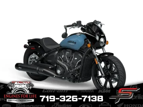 Blue 2025 Indian Motorcycle Sport Scout® Limited +Tech Storm Blue for sale in Pueblo West, CO
