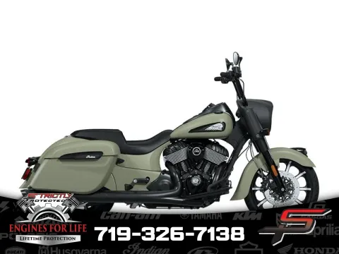 Green 2025 Indian Motorcycle Springfield ® Dark Horse® Moss Green Smoke for sale in Pueblo West, CO
