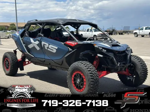 Red 2025 Can-Am Maverick R Max X RS With Smart-Shox Dusty Navy & Legion Red for sale in Pueblo West, CO