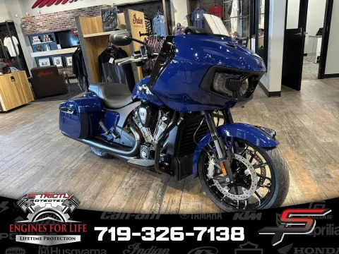 Blue 2025 Indian Motorcycle Challenger® Dark Horse® 112 Springfield Blue for sale in Pueblo West, CO