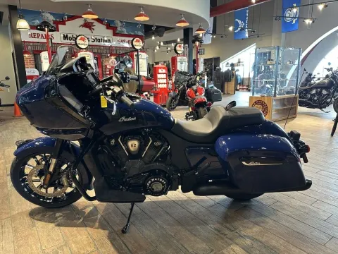 More photos of 2025 Indian Motorcycle Challenger® Dark Horse® 112 Springfield Blue at Strictly Powersports, CO