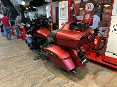 Another view of 2025 Indian Motorcycle Roadmaster® PowerPlus Dark Horse® 112 w/PowerBand Sunset Red Smoke for sale in Pueblo West, CO at Strictly Powersports