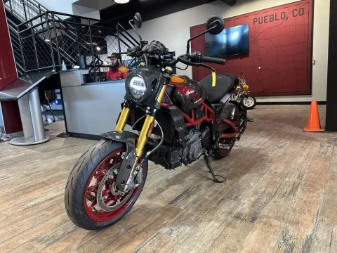 Another view of 2024 Indian Motorcycle FTR R Carbon Carbon Fiber for sale in Pueblo West, CO at Strictly Powersports