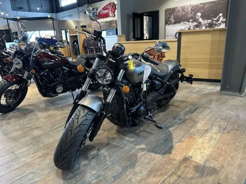 Another view of 2025 Indian Motorcycle Scout® Sixty Bobber Limited Heavy Metal Smoke for sale in Pueblo West, CO at Strictly Powersports
