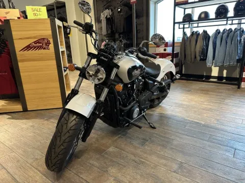 Another view of 2025 Indian Motorcycle Scout® Classic Limited +Tech Ghost White Metallic for sale in Pueblo West, CO at Strictly Powersports