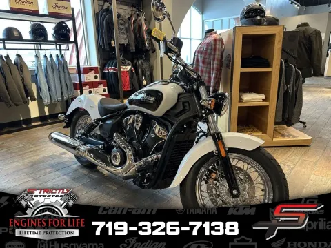 White 2025 Indian Motorcycle Scout® Classic Limited +Tech Ghost White Metallic for sale in Pueblo West, CO