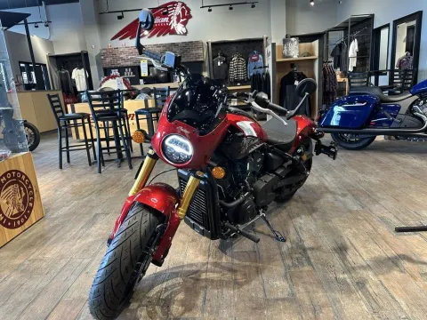 More photos of 2025 Indian Motorcycle 101 Scout® Sunset Red Metallic with Graphics at Strictly Powersports, CO