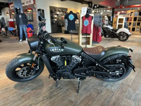 More photos of 2024 Indian Motorcycle Scout® Bobber ABS Sagebrush Smoke at Strictly Powersports, CO