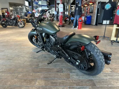 More photos of 2024 Indian Motorcycle Scout® Bobber ABS Sagebrush Smoke at Strictly Powersports, CO