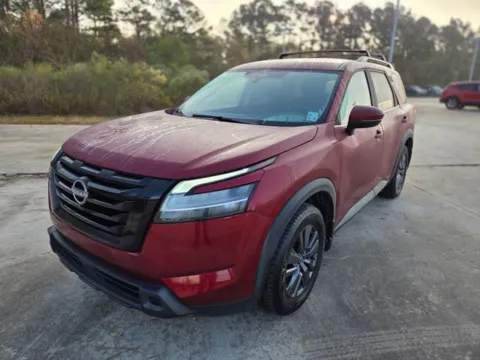 Red 2022 Nissan Pathfinder SV for sale in Leesville, LA