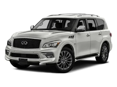 Gray 2017 INFINITI QX80 for sale in Leesville, LA
