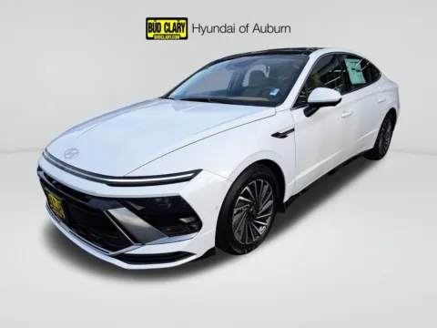 White 2025 Hyundai Sonata Hybrid Limited for sale in Auburn, WA