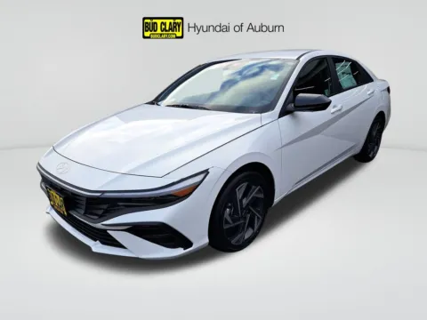 White 2025 Hyundai Elantra Hybrid SEL Sport for sale in Auburn, WA