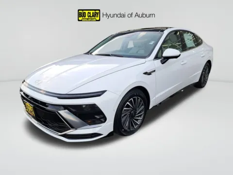 White 2025 Hyundai Sonata Hybrid Limited for sale in Auburn, WA