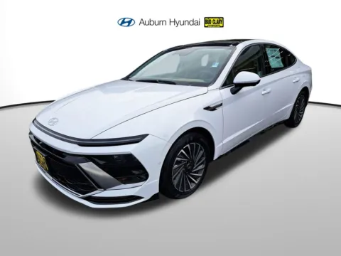 White 2025 Hyundai Sonata Hybrid Limited for sale in Auburn, WA