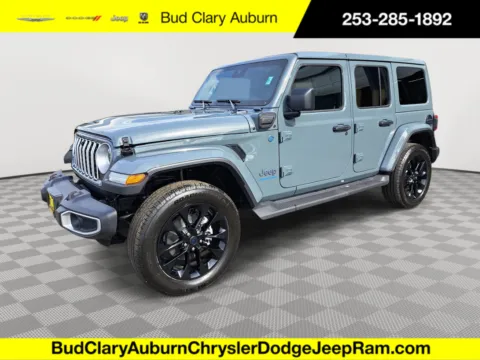 Blue 2025 Jeep Wrangler 4xe Sahara for sale in Auburn, WA