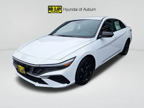 White 2026 Hyundai Elantra Hybrid SEL Sport for sale in Auburn, WA