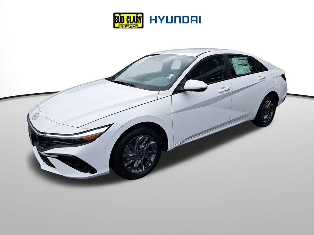 White 2026 Hyundai Elantra Hybrid Blue for sale in Auburn, WA