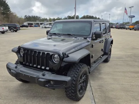 Gray 2021 Jeep Wrangler Unlimited Willys Sport for sale in DeRidder, LA