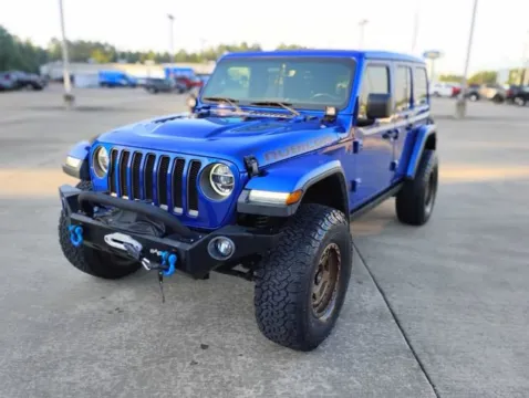 Blue 2020 Jeep Wrangler Unlimited Rubicon for sale in Leesville, LA