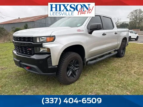 Silver 2019 Chevrolet Silverado 1500 Custom Trail Boss for sale in DeRidder, LA
