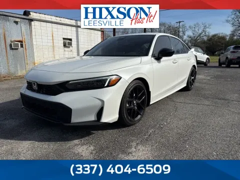 White 2025 Honda Civic Sedan Sport for sale in DeRidder, LA