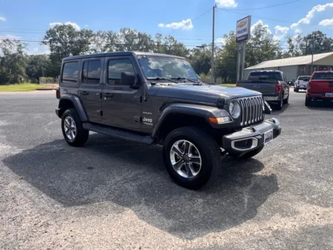 Gray 2020 Jeep Wrangler Unlimited Sahara for sale in DeRidder, LA