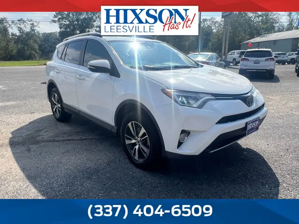 White 2018 Toyota RAV4 XLE for sale in DeRidder, LA