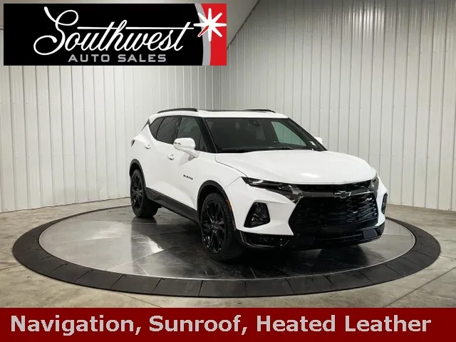 White 2019 Chevrolet Blazer RS for sale in Roanoke, IN