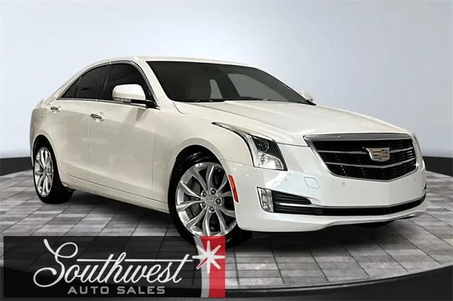 White 2017 Cadillac ATS 3.6L Premium Luxury for sale in Roanoke, IN