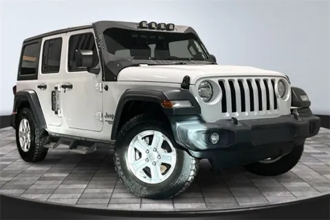 White 2018 Jeep Wrangler Unlimited Sport S for sale in Roanoke, IN